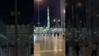 Entrance of Masjid Nabawi - Fajar time view