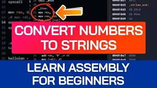 Convert Integers to Strings in Assembly | Beginner Tutorial for x86-64 | itoa() Assembly Programming