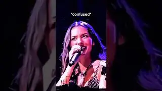 Olivia Rodrigo CONFUSED with "happier" lyrics on stage #celebrity