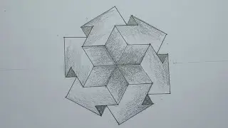 How to Draw The Impossible Pattern #8 & Optical Illusion
