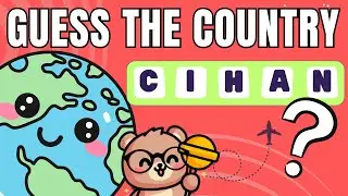 Guess the Country by its Scrambled Name | Scrambled Word Game  | Guess the Word Game