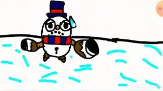 лу и снеговик тик