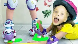 Тася Ева и папа - соревнуется и учится