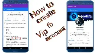 How to create Vip fb account in easy steps2020||vip account khsa banya|||by technically tips