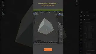 Blender Tip Relocating Object Origin | AR3Designs Daily Blender 3D Tips