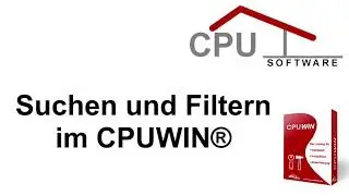 Suchen und Filtern im CPUWIN