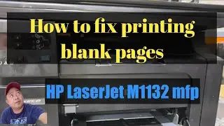 HP LASERJET M1132 MFP  PRINTING BLANK PAGES  OR PRINTING BLACK PAGES