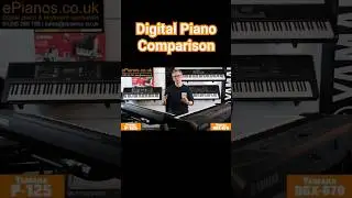 Yamaha P-125 vs DGX-670 🎹 #piano #yamaha #digitalpianos