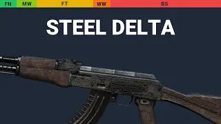 AK-47 Steel Delta - Skin Float And Wear Preview