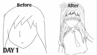 Drawing anime characters [Day 1]