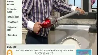 Monster 500W Cyclonic 2 in 1 Handheld & Stick Vacuum Cleaner Demonstration QVC UK