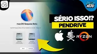 Pendrive BOOTÁVEL macOS Sequoia via [ MACBOOK ] 💻 I Apple , Hackintosh I RyzenTosh ( Intel - AMD )