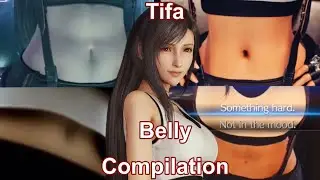 Tifa belly button compilation | Not Anime