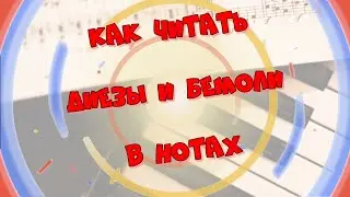 Урок 6 Музыкальной грамоты и сольфеджио для взрослых с нуля. Диез и бемоль в нотах.