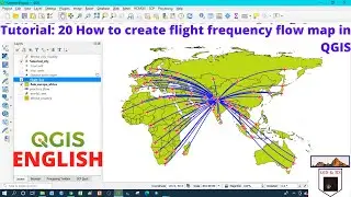 How to create flight frequency flow map in QGIS
