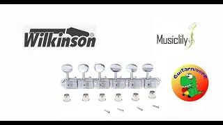 Wilkinson Vintage Deluxe Split-Shaft 6 On A Strip Tuners Install and Review
