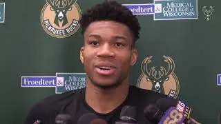 Giannis Antetokounmpo on playing Kyrie Irving's Celtics
