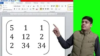 insert matrix in word.|how to write matrix in word.|write matrix in word.