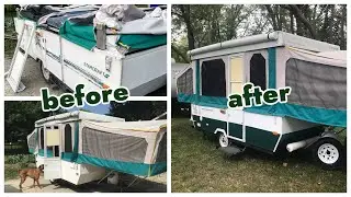 Budget Friendly Way to Paint Your Pop-Up Camper