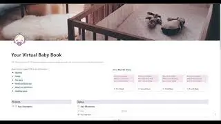 Your Virtual Baby Book - A Notion Template