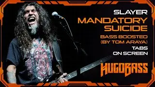 Slayer - Mandatory Suicide | Bass Boosted w/tab | Playalong | Tom Araya