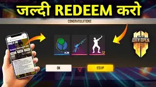 FFCO REDEEM CODE/FREE FIRE CITY OPEN FINAL REDEEM CODE/FREE FIRE REDEEM CODE TODAY.