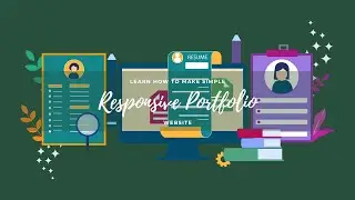 Project HTML & CSS (Little JS) || How To make Simple Responsive Portfolio Website