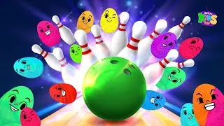 Bowling ball vs Pacman Best Pac man Video Amazing Adventure - Pac man bowling ball fun movie.