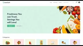 Green Cart | Online Grocery Website Project  | Modern UI & Smooth Shopping Experience