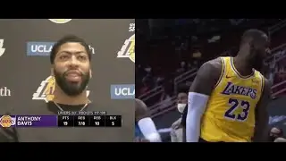 Anthony Davis and Dennis Schröder talk about Lebron James no look 3 pointer!