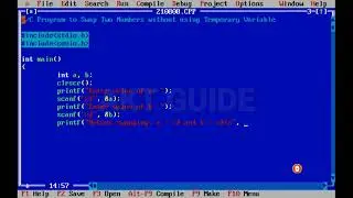 C Program to Swap Two Numbers without using Temporary Variable//akt guide