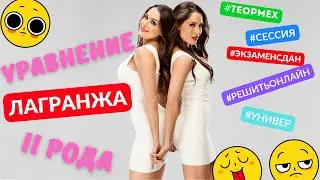 Решаю задачу на тему Уравнение Лагранжа 2 рода