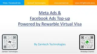 Rewarble Gift Cards to credit your Meta Ads or FaceBook Ads account - VCC for Meta or Facebook Ads