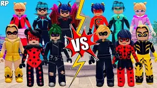 REVERSE VS ORIGINAL TRANSFORMATION (COMPARISON) NO MIRACULOUS RP - MIRACULOUS ROBLOX!