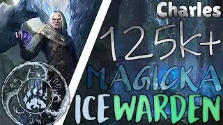 🐻‍❄️🧊Magicka Ice Warden 125k+ DPS PvE Build for ESO - Firesong PTS