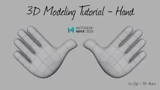 3D Modeling Tutorial - Modeling Low Poly Hand in Autodesk Maya 2026