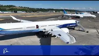 See the Boeing 777-9 from a Bird's Eye View