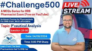 MARATHON CLASS 2 FOR RRB PHARMACIST EXAM|| PHARMACEUTICAL ANALYSIS 25 QUESTIONS BY AYUSH MISHRA||