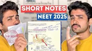 Make Short Notes like a Pro🔥| NEET 2025 Revision Strategy | Toppers Secret