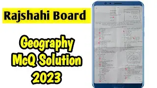 Rajshahi Board SSC Geography McQ Question Solution 2023