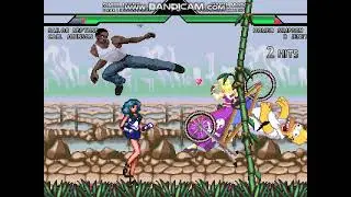 Mugen - Sailor Neptune and Carl Johnson vs Homer Simpson and B.Jenet