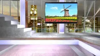 Free Virtual Studio Set, TV Background HD Green Screen 1080p