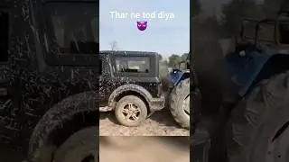 thar vs swaraj tractor tochan attitude short video#youtubeshorts