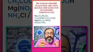 1 Dakikada Hidroliz ve Tampon Öğren