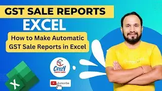 😎 How to Create Automatic GST sale Reports In excel | Make Sale Reports In excel Automatic 