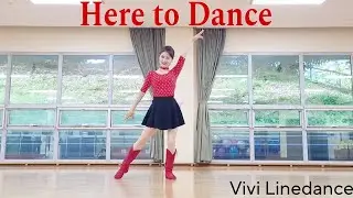 [최신1위] Here to Dance - Line Dance | Level Improver | Choreo Maddison Glover | 비비라인댄스