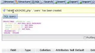 PHP 26 - Creating tables Tutorial
