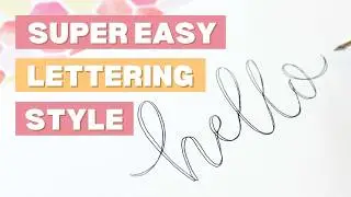 Cute and EASY lettering style you can do fast