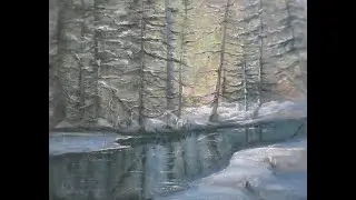 Пишем картину по верх картины We paint a picture on top of the picture