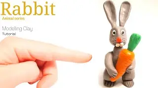 Rabbit - How to make with Clay , Tutorial #rabbit #vuqart #clayart